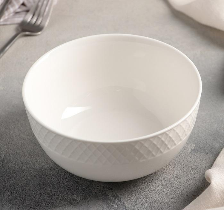 Wilmax Fine Porcelain Bowl, 31 oz, 6.5 in, Set of 6