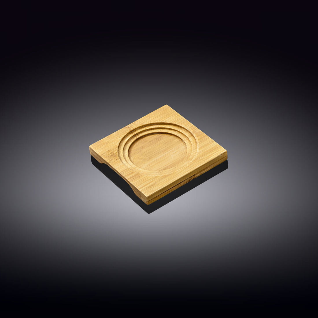 Wilmax Bamboo Coaster & Thermo Glass Set, 12-Piece