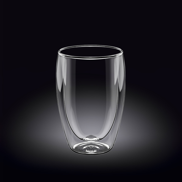 Wilmax 4-Section Bamboo Tray & Thermo Glass Set