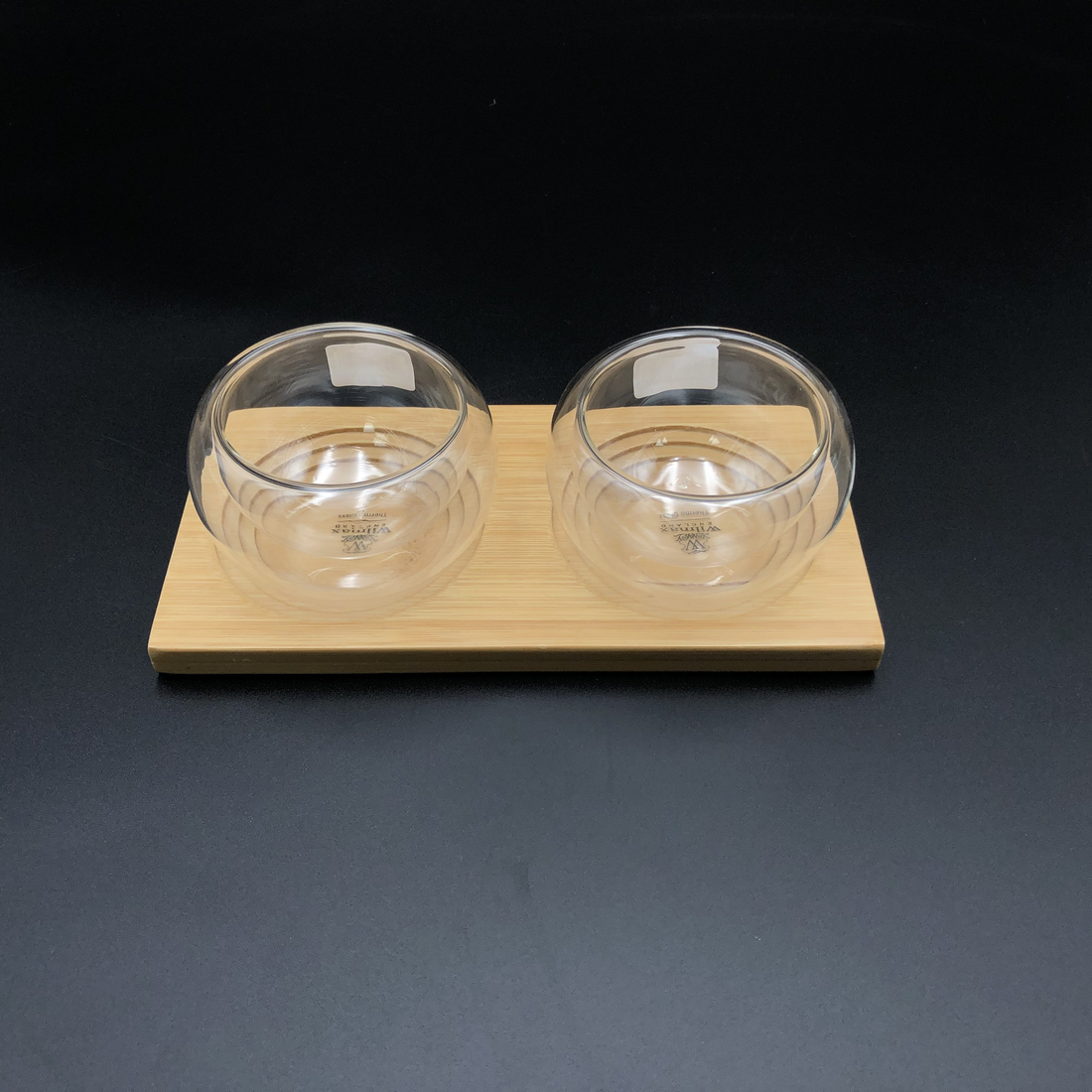 Wilmax Bamboo Tray & Thermo Bowl Serving Set, 9-Piece