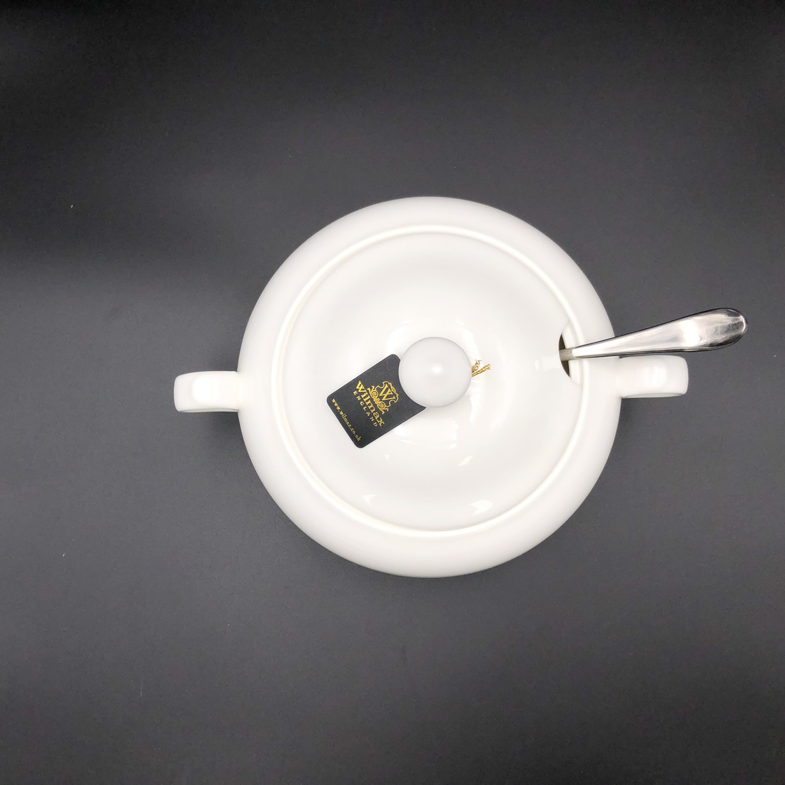 Wilmax Fine Porcelain Soup Tureen with Ladle, Family Size