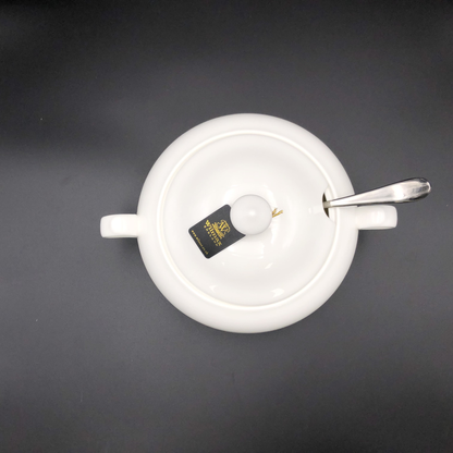 Wilmax Fine Porcelain Soup Tureen with Ladle, Family Size