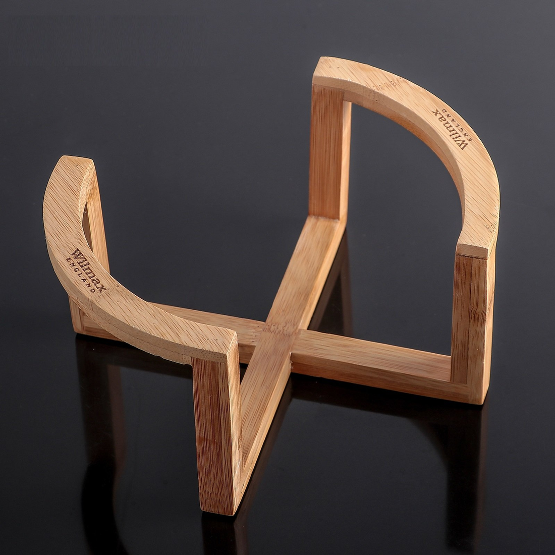 Wilmax Bamboo Bowl Stand, 7.5 x 4 in, Set of 6