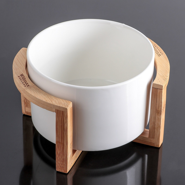 Wilmax Bamboo Bowl Stand, 7.5 x 4 in, Set of 6