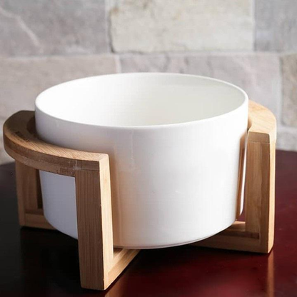 Wilmax Bamboo Bowl Stand, 8.75 x 4 in, Set of 6