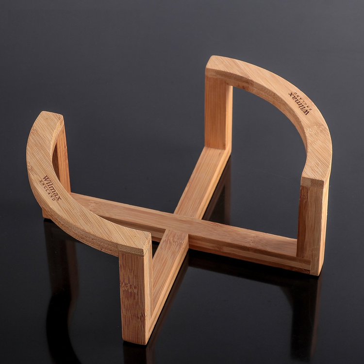 Wilmax Bamboo Bowl Stand, 10.5 x 4.5 in, Set of 6