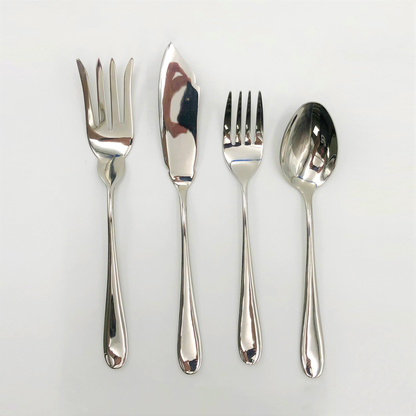 Wilmax Stainless Steel 4-Piece Serving Set