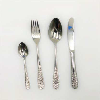 Wilmax Julia 4-Piece Stainless Steel Dinner Set