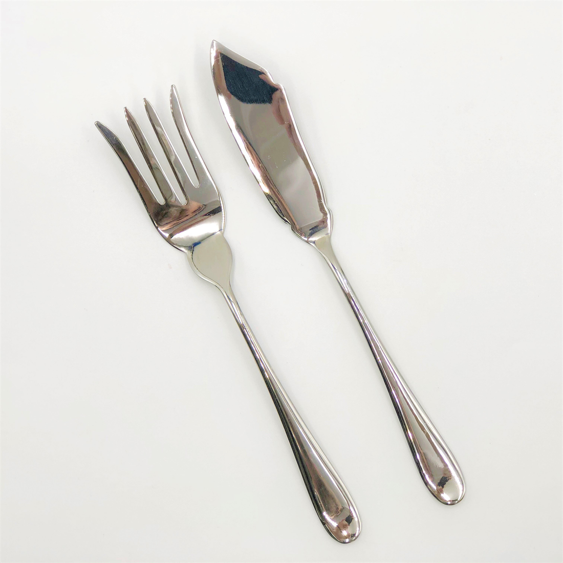 Wilmax Stainless Steel Fish Serving Set, 2-Piece