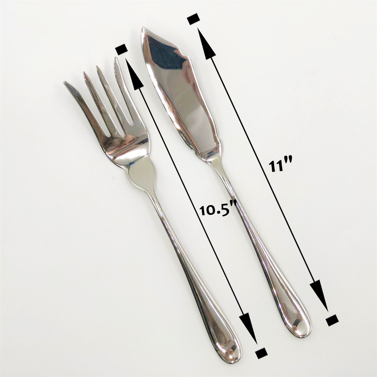 Wilmax Stainless Steel Fish Serving Set, 2-Piece