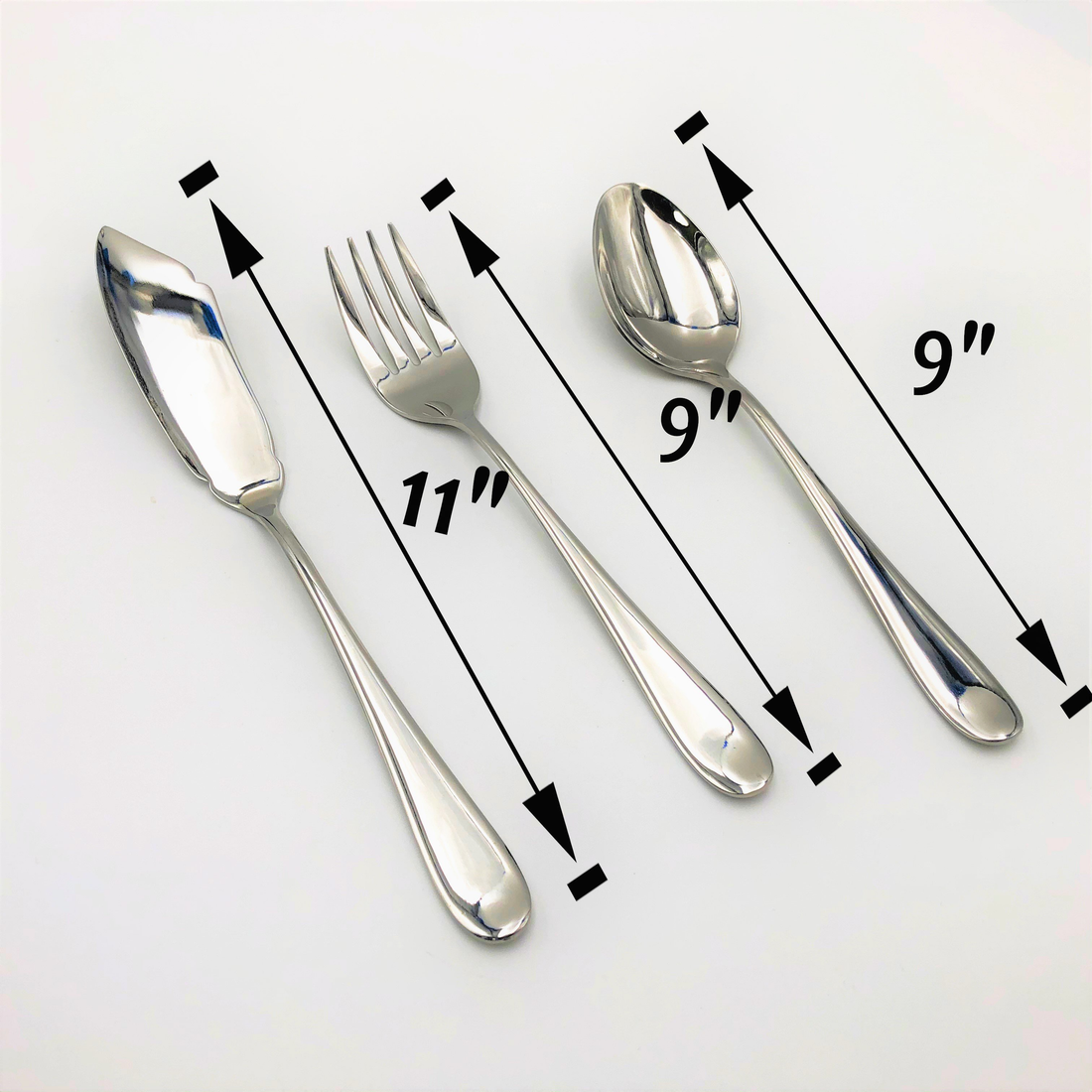 Wilmax Stainless Steel 3-Piece Serving Set