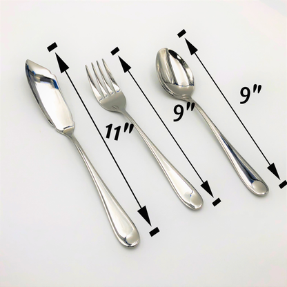 Wilmax Stainless Steel 3-Piece Serving Set