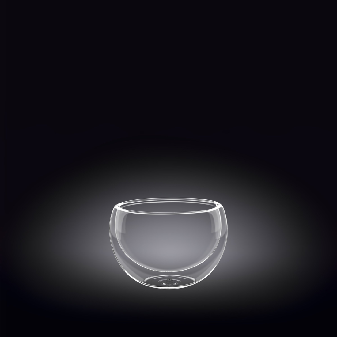 Wilmax Thermo Double-Wall Glass Bowl, 1.7 oz, Set of 6