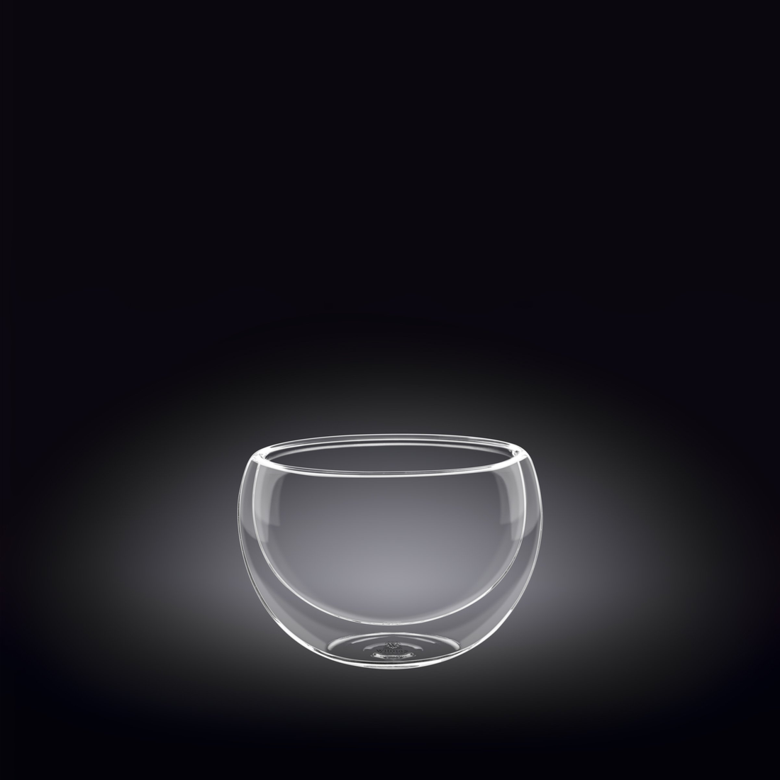 Wilmax Thermo Double-Wall Glass Bowl, 4.1 oz, Set of 6