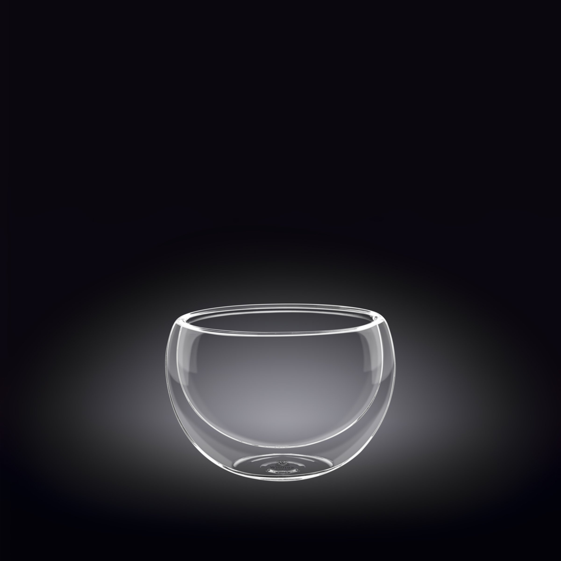 Wilmax Thermo Double-Wall Glass Bowl, 5.4 oz, Set of 6