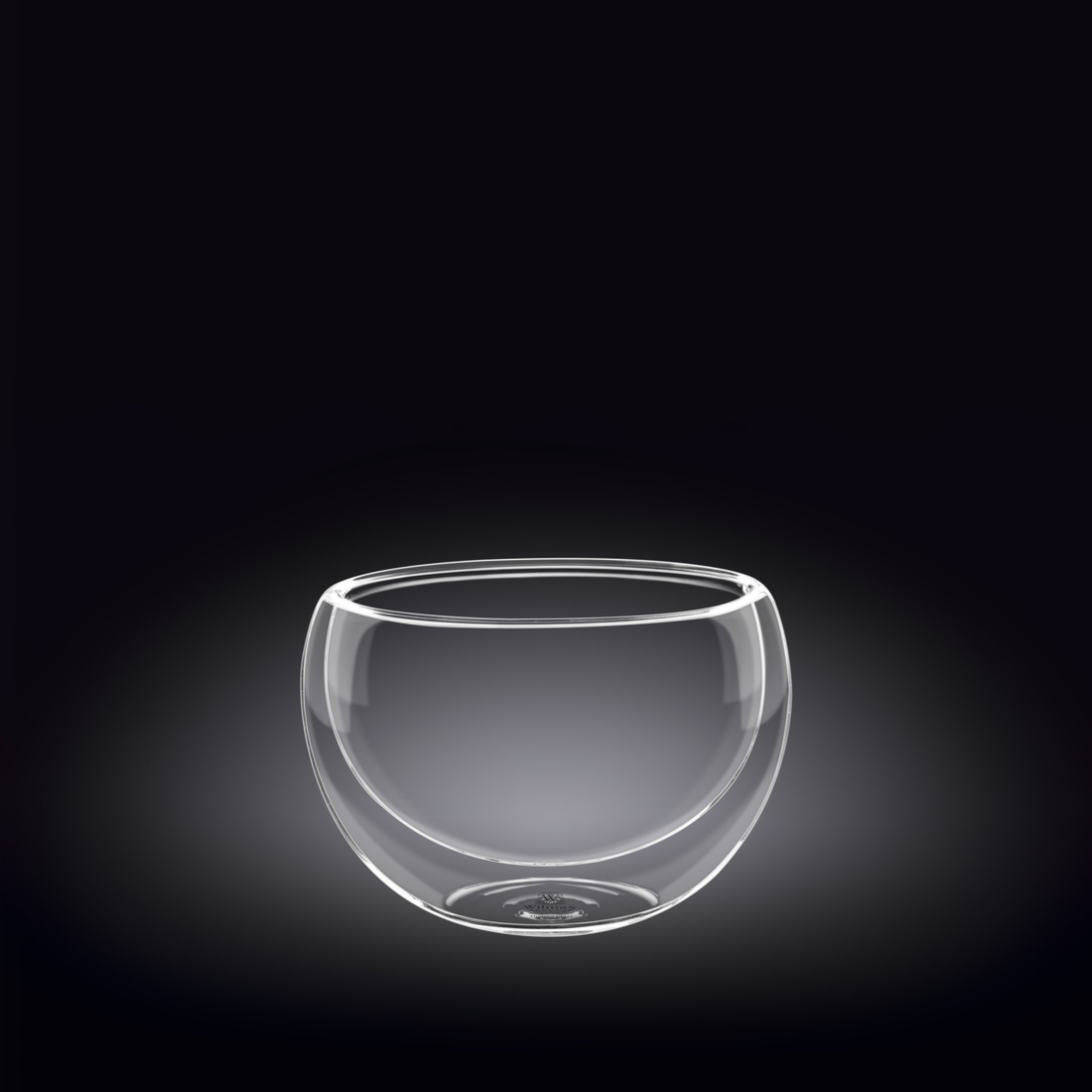 Wilmax Thermo Double-Wall Glass Bowl, 8.5 oz, Set of 6