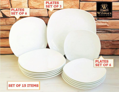 Wilmax Fine Porcelain 15-Piece Hipster Entertaining Set