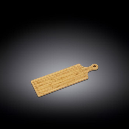 Wilmax Bamboo Serving Board with Handle, 19.7 x 5.9 in
