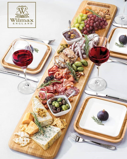 Wilmax Bamboo Long Serving Board, Set of 2