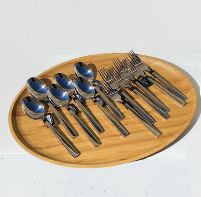 Wilmax Stainless Steel Fork & Knife Set (2-Piece)