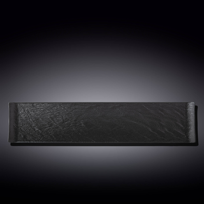 Wilmax SlateStone Rectangular Dish, 18.25 x 3.75 in / 46.5 x 9.5 cm