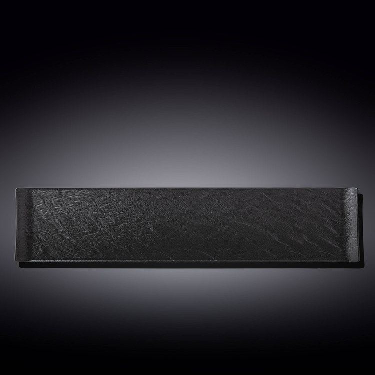Wilmax SlateStone Rectangular Dish, 18.25 x 3.75 in / 46.5 x 9.5 cm