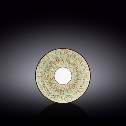 Wilmax Porcelain Saucer, 6 in (15 cm) - Green