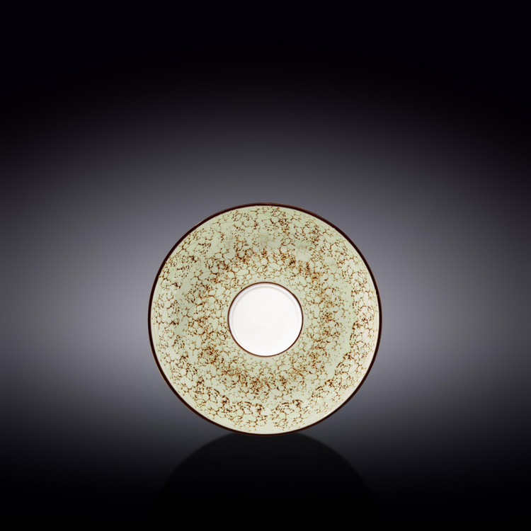 Wilmax Porcelain Saucer, 6 in (15 cm) - Green