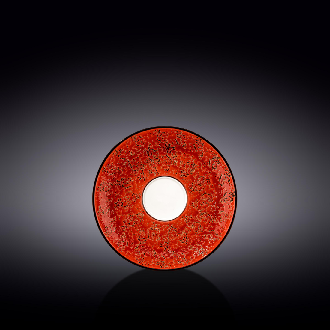 Wilmax Porcelain Saucer, 6 in (15 cm) - Red