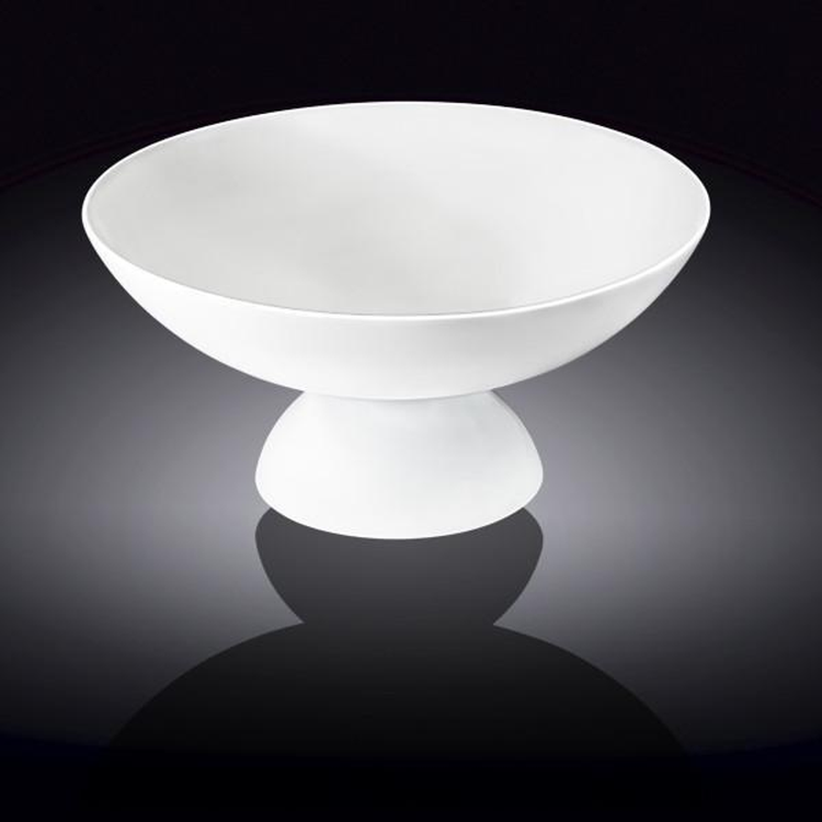 Wilmax White Porcelain Fruit Vase, 9.5 in, Gift Boxed