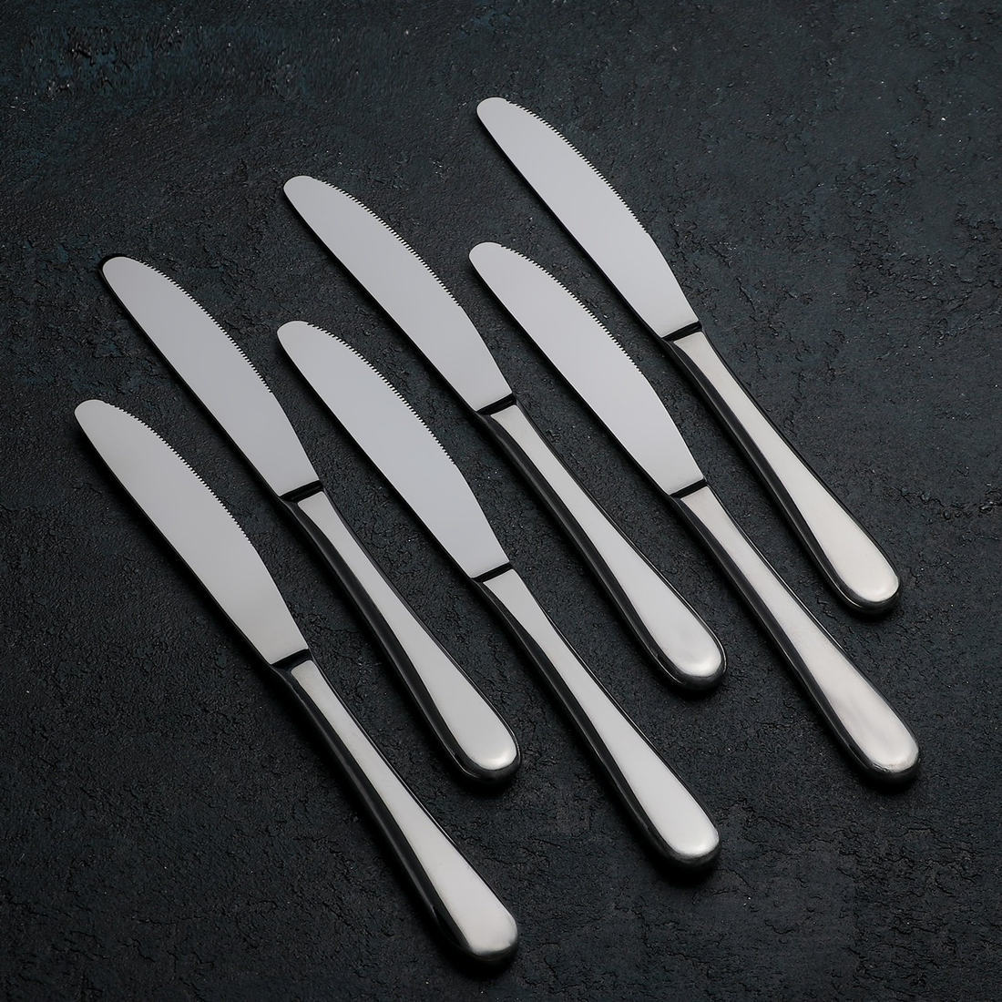 Wilmax Stainless Steel Dinner Knives, Set of 6