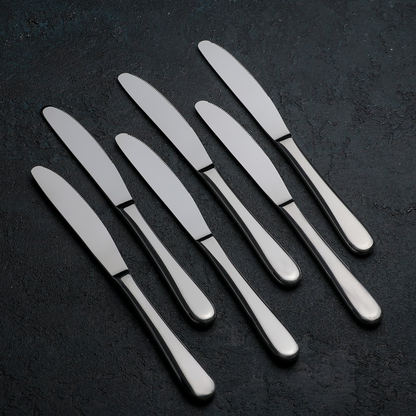Wilmax Stainless Steel Dinner Knives, Set of 6