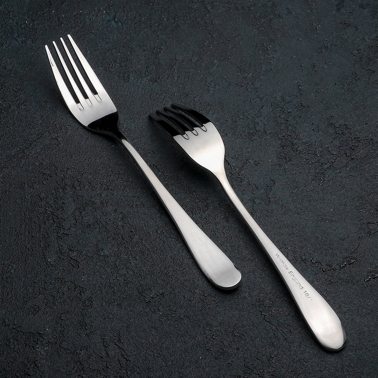 Wilmax Stainless Steel Dinner Forks, Set of 6