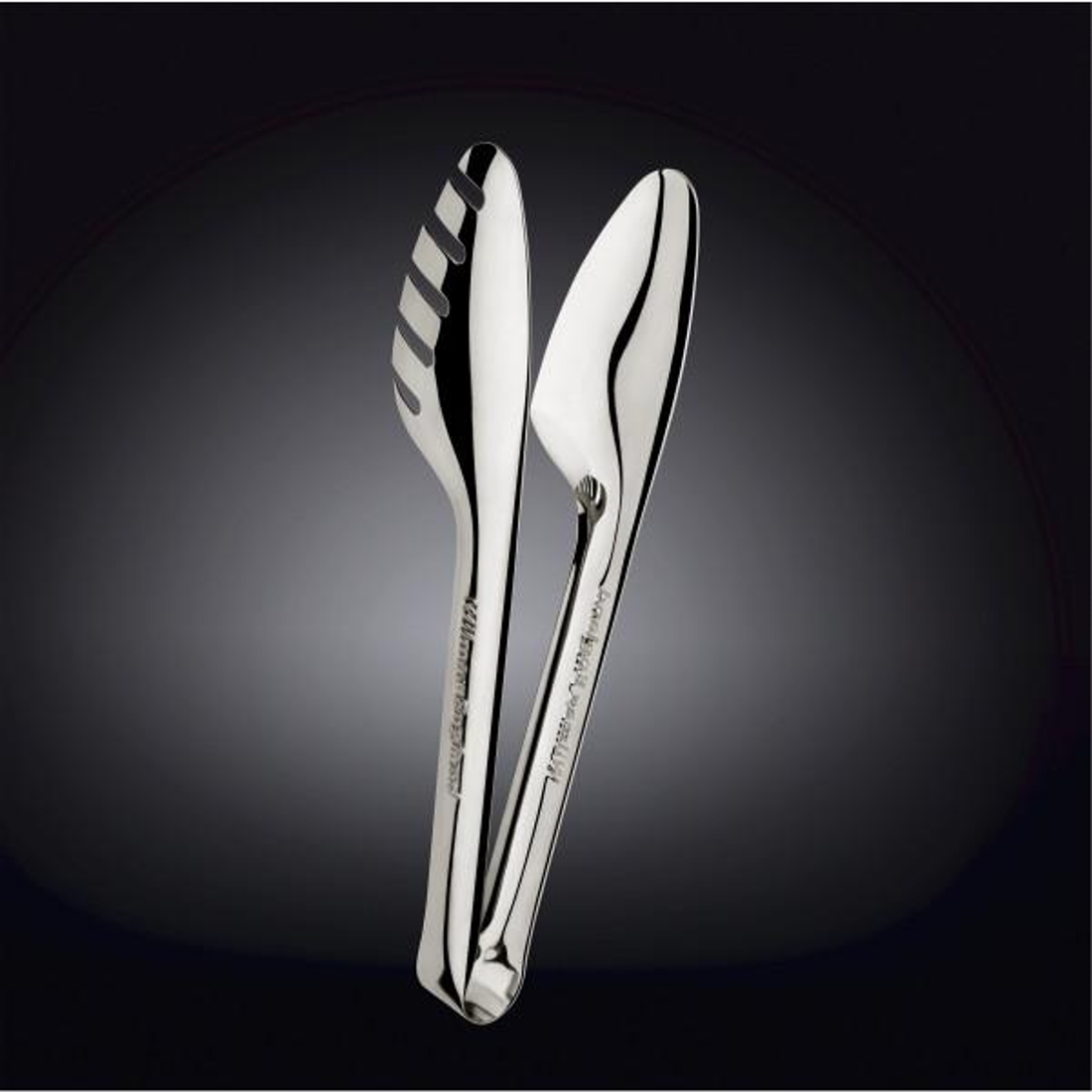 Wilmax Stainless Steel Serving Tongs, 10 in