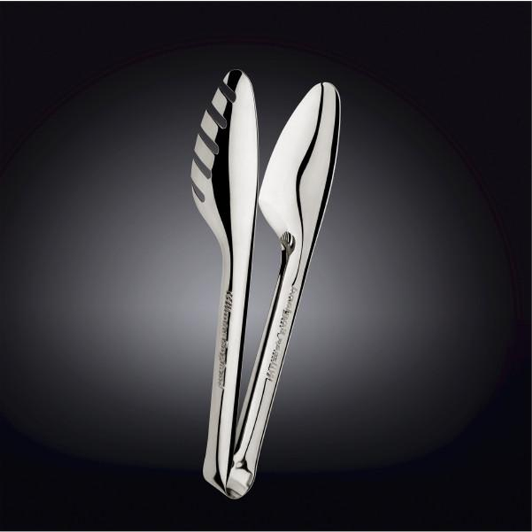 Wilmax Stainless Steel Serving Tongs, 10 in