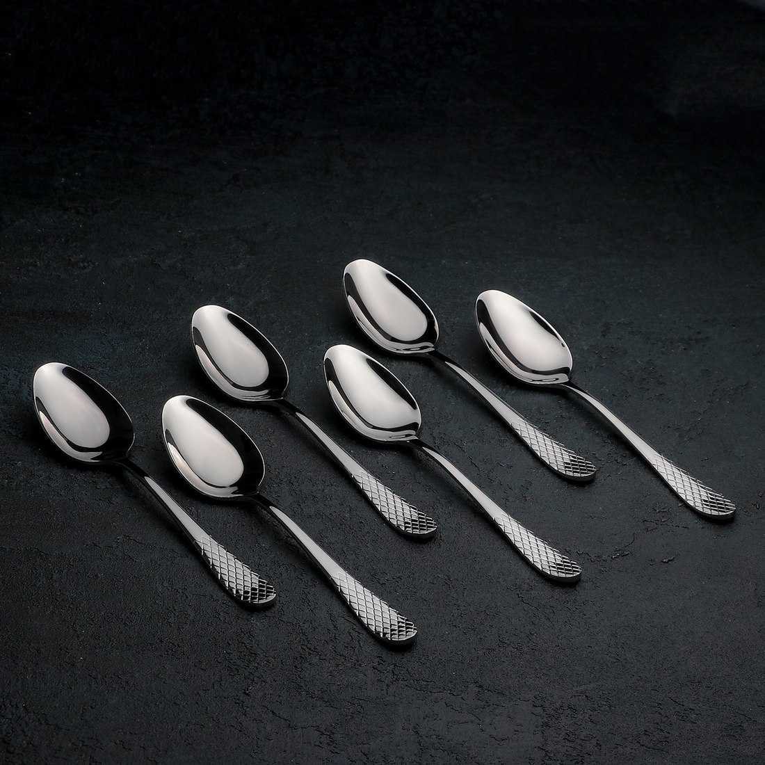 Wilmax Julia Stainless Steel Dinner Spoon Set of 6, 8 in
