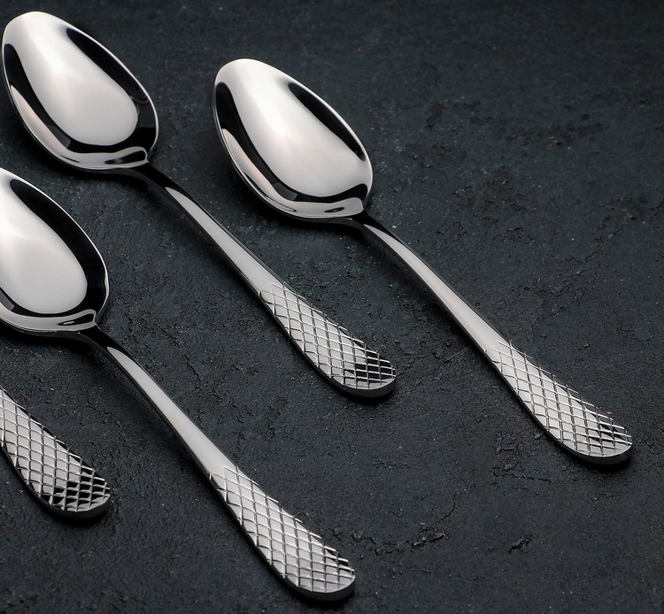 Wilmax Julia Stainless Steel Dinner Spoon Set of 6, 8 in