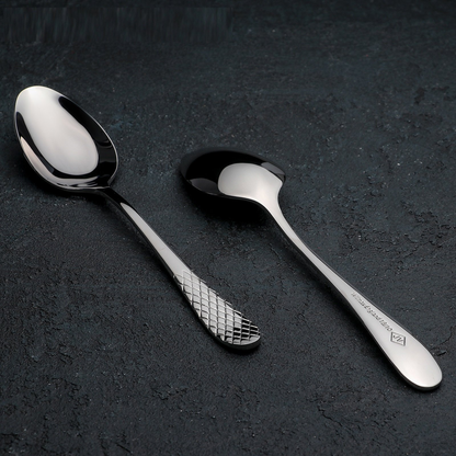 Wilmax Julia Stainless Steel Dinner Spoon Set of 6, 8 in