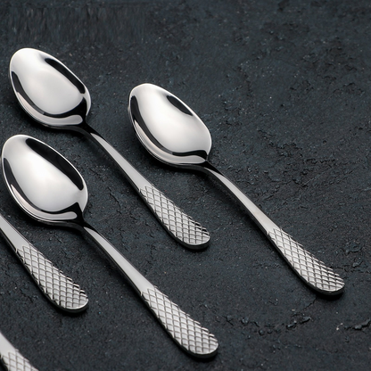 Wilmax Stainless Steel Cup Teaspoons, Set of 6