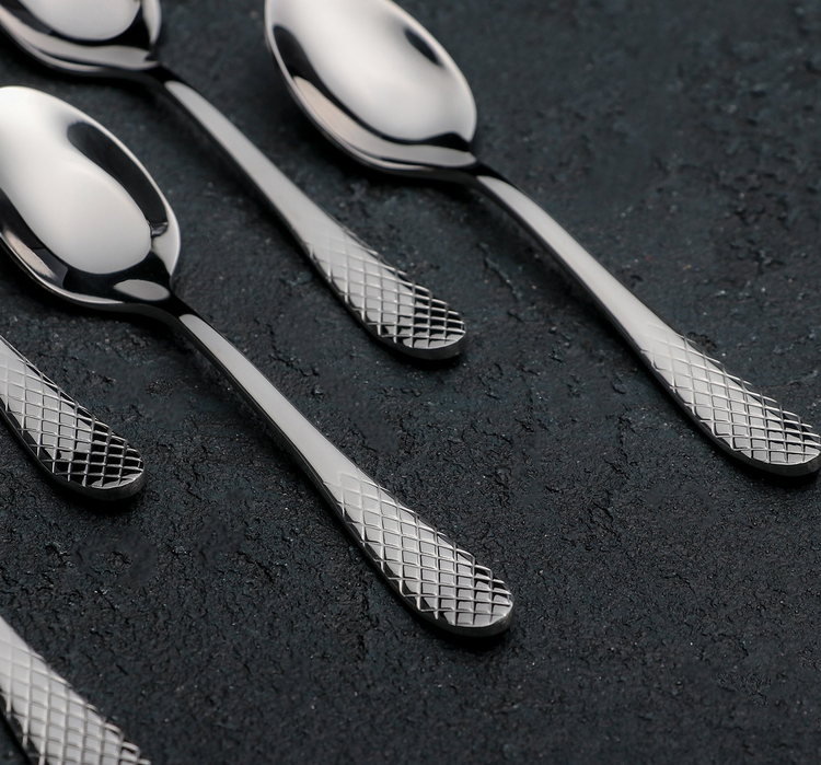 Wilmax Stainless Steel Coffee Spoons, Set of 6, Gift Boxed