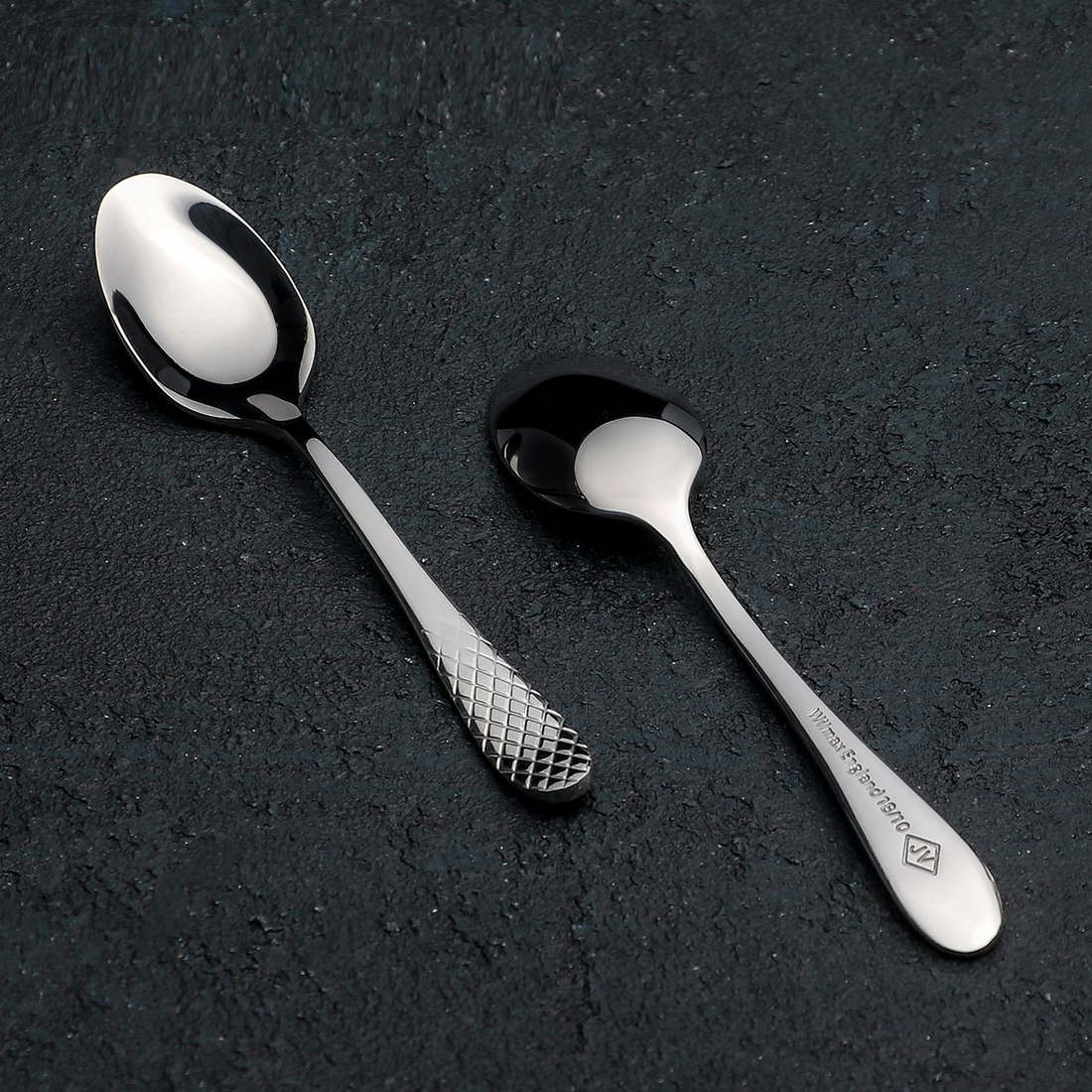 Wilmax Stainless Steel Coffee Spoons, Set of 6, Gift Boxed