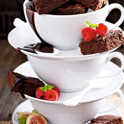 Wilmax White Porcelain Cappuccino Cup & Saucer Set of 6