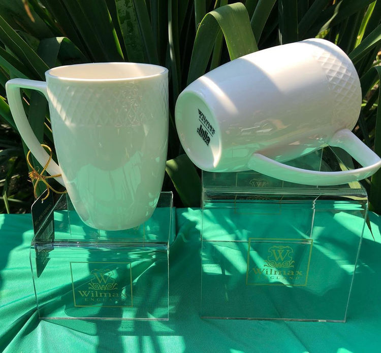 Wilmax Julia Porcelain Mug Set of 2, 12 oz