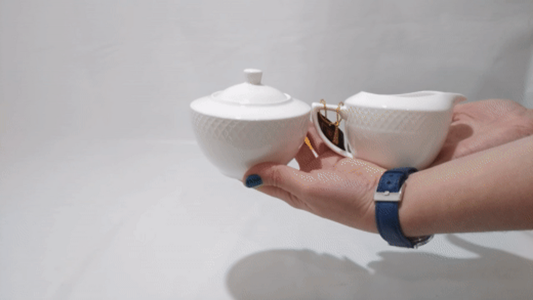 Wilmax Julia Porcelain Sugar Bowl and Creamer Set