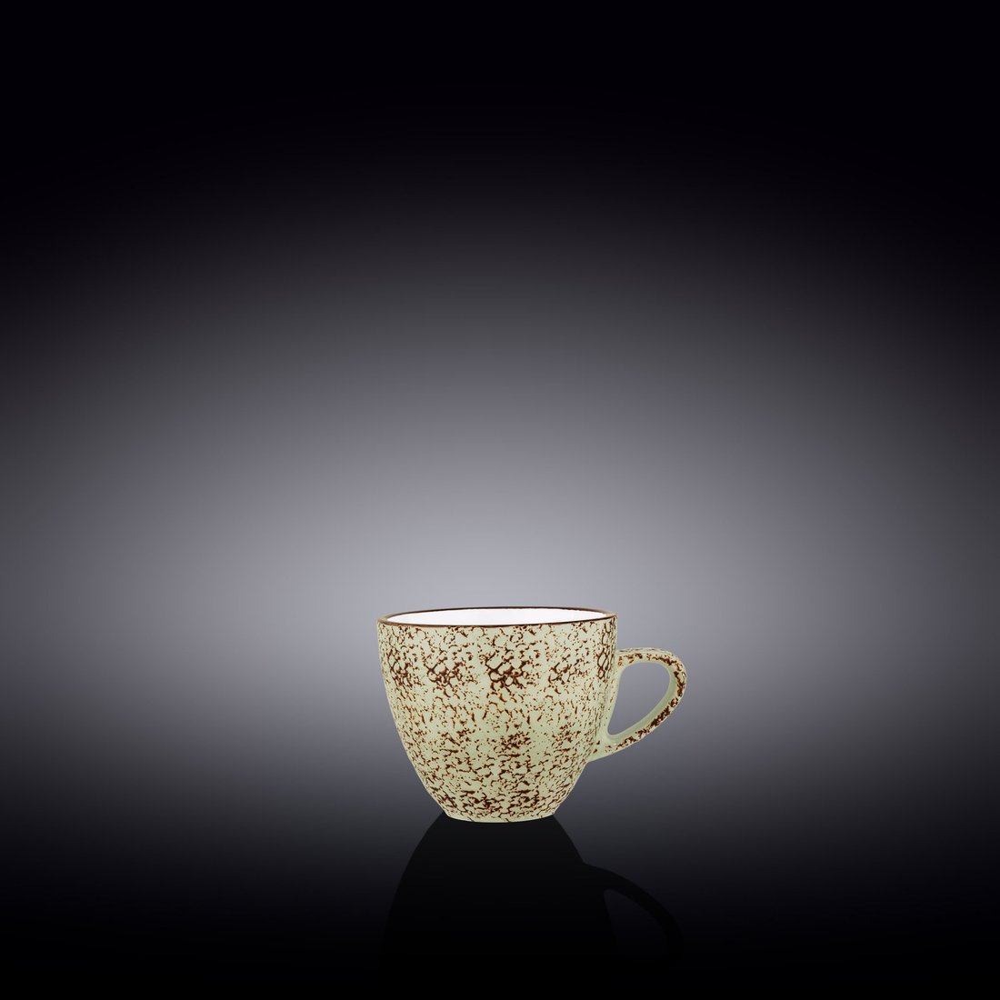 Wilmax Splash Porcelain Cup, 3 oz, Green, Set of 6