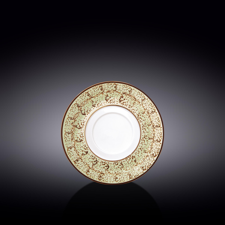 Wilmax Splash Colored Porcelain Multi-Use Saucer, 6.5 in - Green