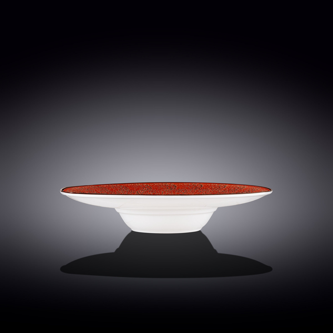 Wilmax Splash Deep Plate Red