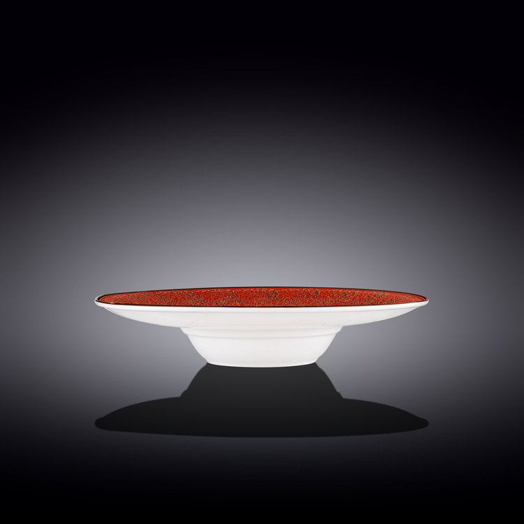 Wilmax Splash Deep Plate Red