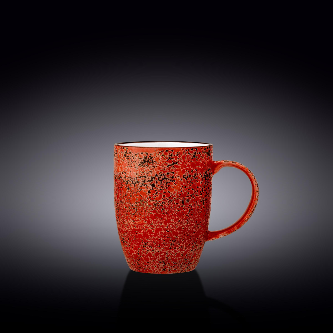Wilmax Splash Colored Porcelain Mug, 16 oz - Red