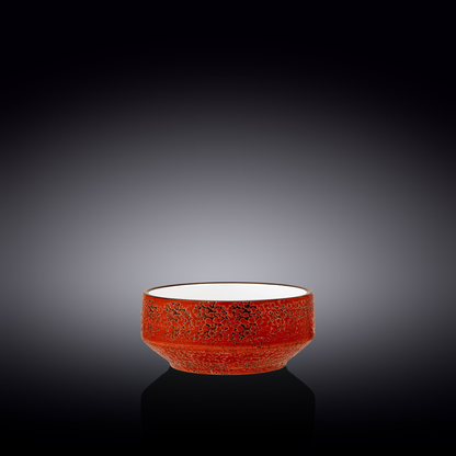 Wilmax Splash Porcelain Soup Cup, 13 oz / 400 ml, Red